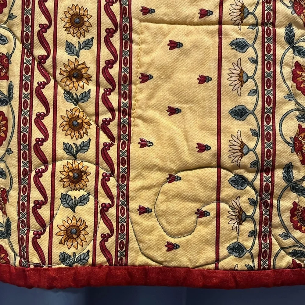 Quilted Wall Hanging German Star w/ Rooster Tuscan Kitchen Tuscan Colors